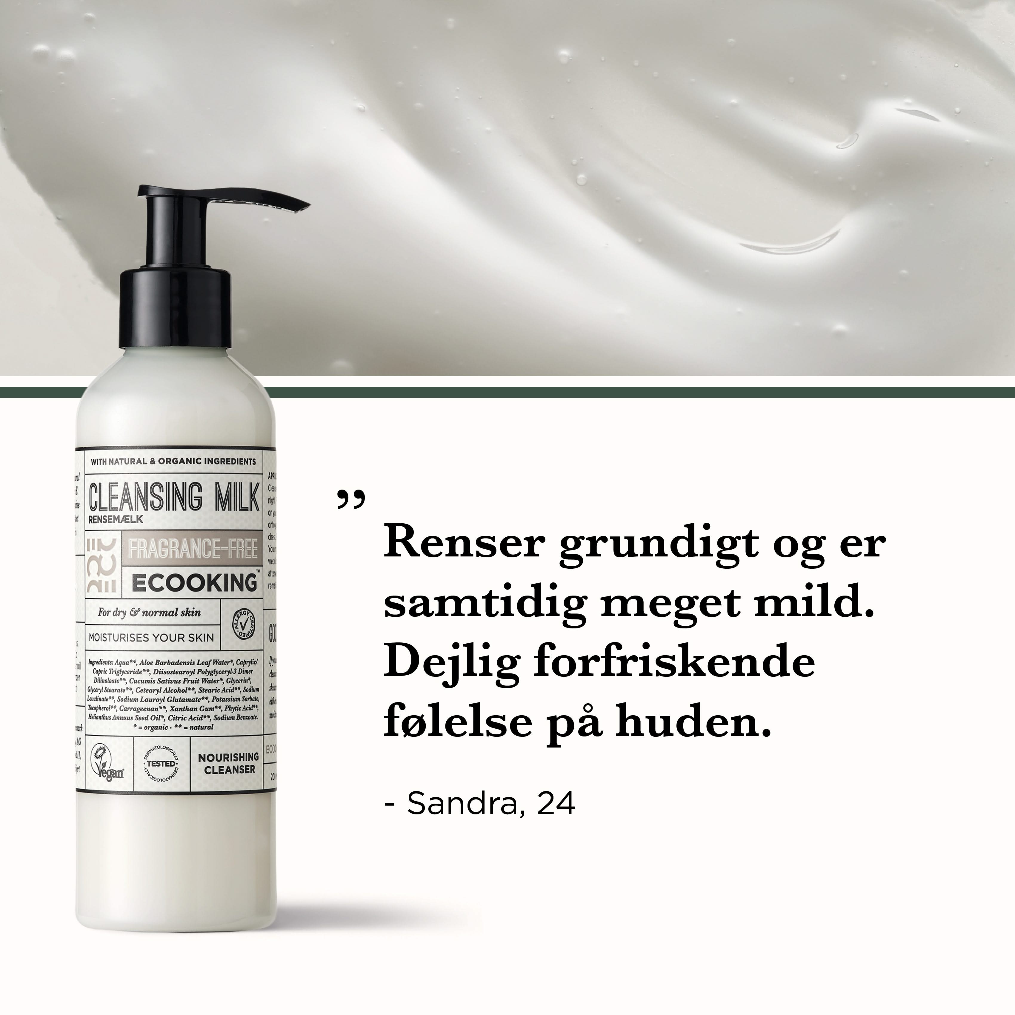 Rensemælk Parfumefri 200 ml